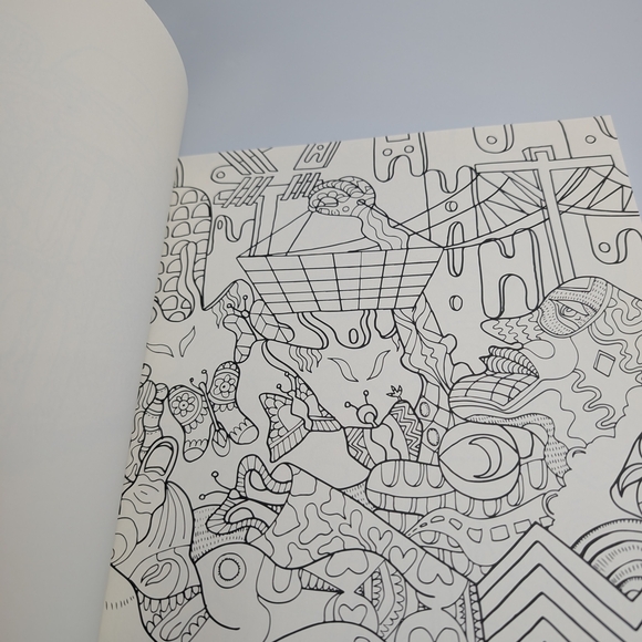 Colorful Adult Canna Themed Coloring Book - Picture 5 of 7